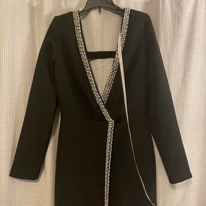 Peace + Love pearl collar blazer dress